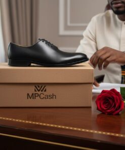 Chaussures Homme Luxe Noir – Derby Classique Élégance Pure