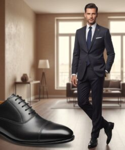 Chaussure Homme Luxe Berluti Paris – Élégance Noire Classique Premium