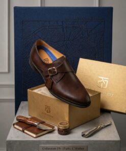 Chaussure Homme Luxe FS Footwear – Monk Strap Marron | Collection Paris