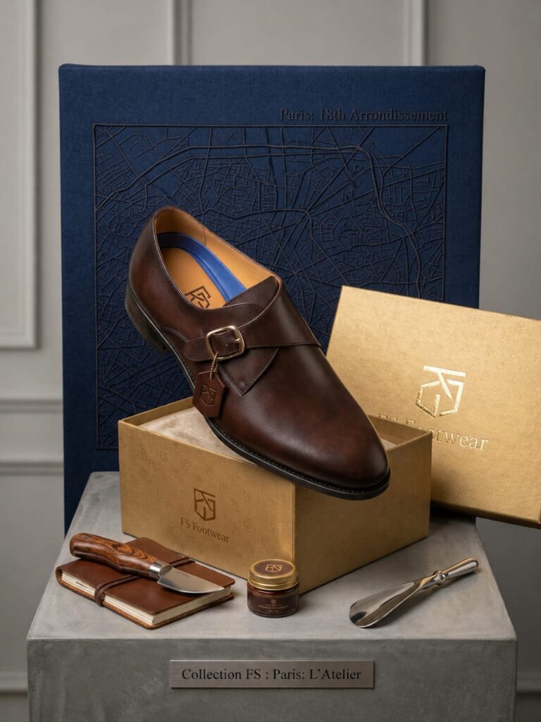 Chaussure Homme Luxe FS Footwear – Monk Strap Marron | Collection Paris