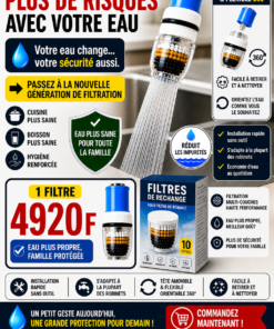 Filtre à eau robinet – Nouvelle génération | Eau plus propre & plus saine