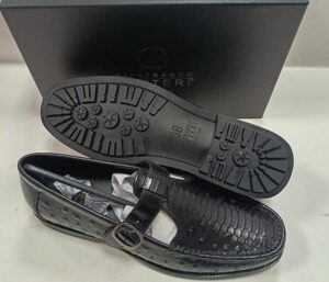Chaussure Homme Noire Luxe à Boucle – Mocassin Ajouré Premium Style Italien