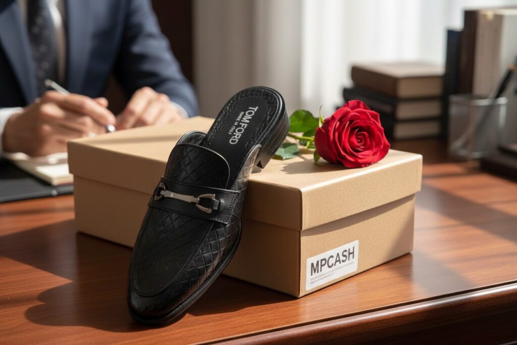 TOM FORD – Mule Homme Tressée Luxe Premium