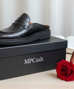 TOM FORD – Mule Homme Croco Noire Premium