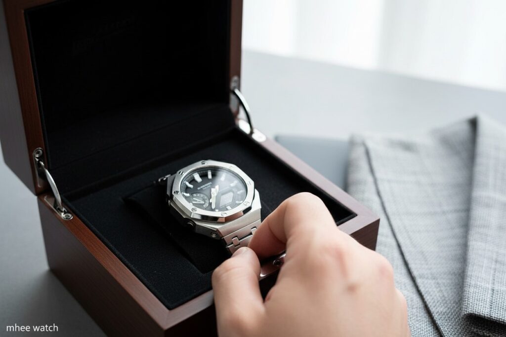 ⌚ CASIO G-SHOCK PREMIUM — ÉDITION SILVER BLACK