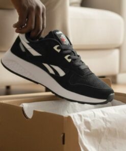 👟 REEBOK HOMME SPORT — ÉDITION BLACK WHITE PREMIUM