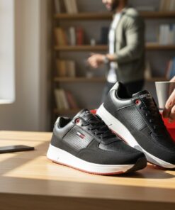 👟 BASKETS HOMME PREMIUM NOIR SPORT CHIC