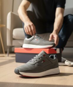 👟 BASKETS HOMME PREMIUM GRIS SPORT CHIC