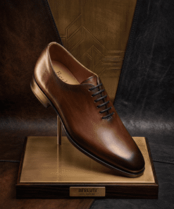 Chaussure Homme Luxe Berluti Paris Marron – Élégance Oxford Premium