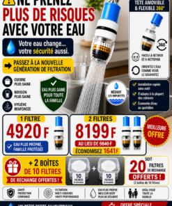 Offre Promo – 2 Filtres à eau robinet + Bonus | Nouvelle génération