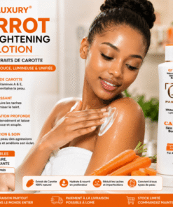 Q7 Luxury Carrot Skin Lightening Body Lotion – Lait Corporel à l'Extrait de Carotte – 500 ml