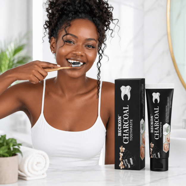 BECKON Charcoal Toothpaste – Dentifrice au charbon actif