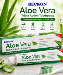 BECKON Aloe Vera Triple Action Toothpaste – Dentifrice à l'Aloe Vera