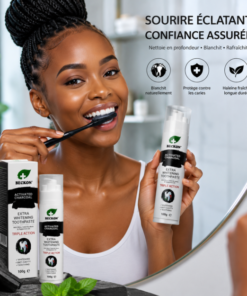 BECKON Activated Charcoal Extra Whitening Toothpaste – Triple Action 100 g