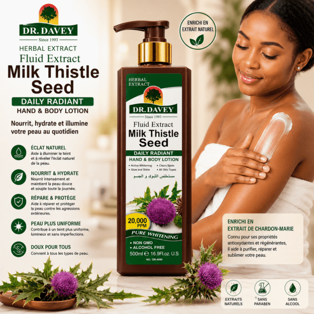 DR. DAVEY Milk Thistle Seed Daily Radiant Hand & Body Lotion – 500 ml