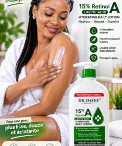 DR. DAVEY 15% Retinol A + Lactic Acid Hydrating Daily Lotion – 500 ml